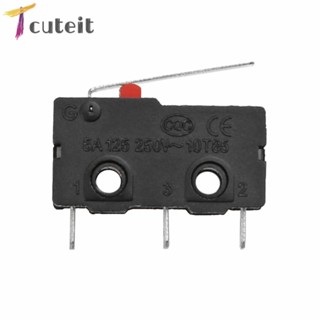 Tcuteit ลิมิตสวิตช์ สําหรับเครื่องพิมพ์ 3D 3-Pin N/O N/C 5A 250V AC KW11-3Z Mini Switch