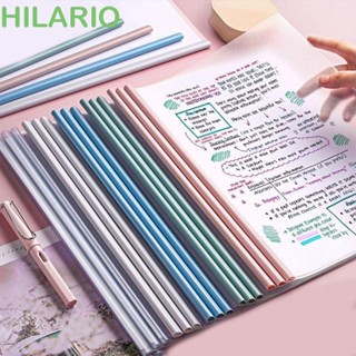 Hilario 10 ชิ้น / เซต|แฟ้มเอกสาร ขนาด A4 แบบใส เรียบง่าย สําหรับโรงเรียน สมุดภาพ