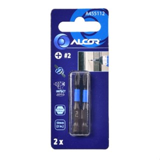 Shopping Idea-ALCOR ชุดดอกไขควงกระแทก หัวแฉก (2ชิ้น) รุ่น A455112 50MM. ฮิตติดเทรน