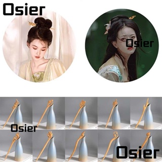 Osier1 กิ๊บติดผม แบบไม้กลวง สไตล์เรโทร แฮนด์เมด