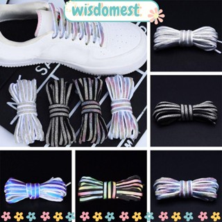 WISDOMEST เชือกผูกรองเท้า แบบสะท้อนแสง DIY