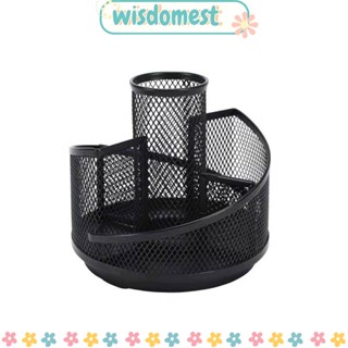 Wisdomest ที่วางปากกา, ที่วางดินสอคัตเตอร์ สีดํา, ถ้วยปากกาเครื่องเขียนสํานักงาน