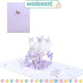 Wisdomest การ์ดอวยพรวันเกิด ลายดอกไม้