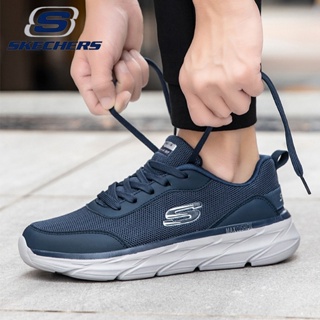 【พร้อมส่ง】 Skechers_ MAX รองเท้าผ้าใบลําลอง ข้อสั้น ผ้าตาข่าย ระบายอากาศ เหมาะกับการวิ่ง สําหรับผู้ชาย และผู้หญิง