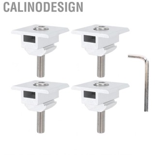 Calinodesign Solar Panels Mounting Brackets  Panel Bracket Centre Clamps Stable Silver Steel for Ship