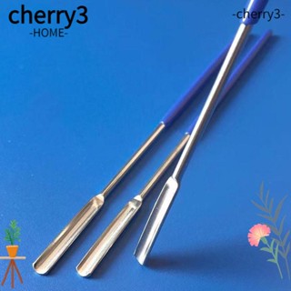 Cherry3 ช้อนตักไมโคร สเตนเลส ด้ามจับไวนิล สีเงิน สําหรับห้องปฏิบัติการ