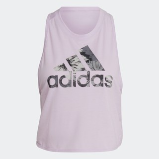 adidas เทรนนิง เสื้อกล้ามลายดอกไม้ AEROREADY Made for Training ผู้หญิง สีม่วง HM4510