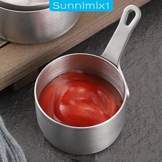 [Sunnimix1] ถ้วยใส่ซอสเครื่องปรุง พร้อมที่จับ สําหรับซอสมะเขือเทศ ขนมขบเคี้ยว