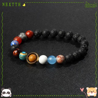 Nextth สร้อยข้อมือหินคริสตัล ระบบสุริยะ 8 ดาวเคราะห์ สําหรับผู้หญิง