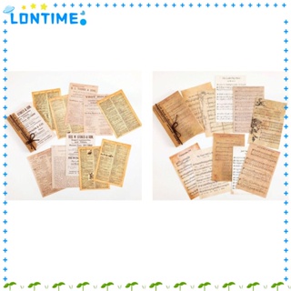 Lontime กระดาษคู๋ หลากสีสัน สไตล์วินเทจ สําหรับตกแต่งสมุดภาพ DIY