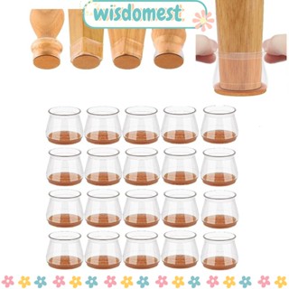 Wisdomest แผ่นซิลิโคนรองขาเก้าอี้ เฟอร์นิเจอร์ 20 ชิ้น