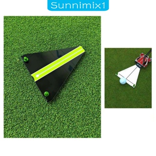 [Sunnimix1] กระจกจัดตําแหน่งพัตกอล์ฟ พร้อมที่เก็บ สําหรับฝึกตีกอล์ฟ