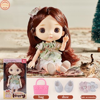 Home ตุ๊กตา bjd ขนาดเล็ก 16 ซม. 1/12 สําหรับเด็กผู้หญิง อายุ 3 ถึง 10 ปี TH