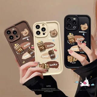 เคสโทรศัพท์มือถือ แบบนิ่ม ลายการ์ตูนหมี 3D สําหรับ Samsung A13 A02s A14 A24 A10s A04E A12 A23 A32 A11 A31 A03 A50 A04s A50s A51 A02s A52 A30s A52s A30 A20s A20