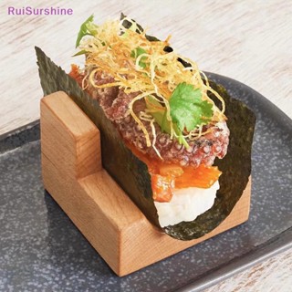 Ruisurshine ชั้นวางซูชิ ทาโก้ ขนมขบเคี้ยว แบบไม้ สไตล์ญี่ปุ่น สําหรับร้านอาหาร โรงแรม บ้าน 1 ชิ้น