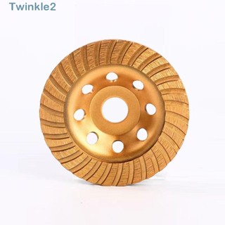 Twinkle ล้อเจียรเพชรเทอร์โบ คอนกรีต สีทอง 4-1/2 นิ้ว (115 มม.)