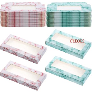 Cleoes กล่องขนตาปลอมแฟชั่น สีเงิน