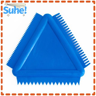 Suhe เครื่องมือวาดภาพลายไม้ ยาง รูปสามเหลี่ยม สําหรับตกแต่งผนังบ้าน DIY