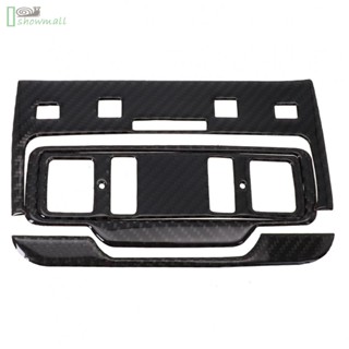 [ISHOWMAL-TH]Sticker 1pcs ABS Black Carbon Fiber Interior Accessories Light Cover Trim-New In 9-