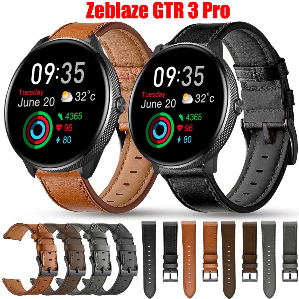 สายนาฬิกาข้อมือหนัง 22 มม. อุปกรณ์เสริม สําหรับ Zeblaze GTR 3 Pro Zeblaze GTR3 Pro