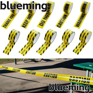 Blueming2 เทปเตือน ลายตัวอักษรฮาโลวีน สีเหลือง สีดํา 4.8 ซม.*25 ม.