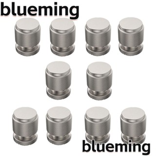 Blueming2 ลูกบิดตู้เสื้อผ้า ผ้าซาตินนิกเกิล ทรงกลม สไตล์โมเดิร์น 10 ชิ้น