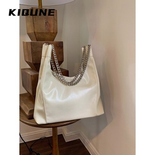 KIQUNE  กระเป๋าผ้ากระเป๋าผ้าแคนวาส Tote Bag 2023 NEW  ทันสมัย สไตล์เกาหลี ทันสมัย fashion GTT2390J9D 37Z230910