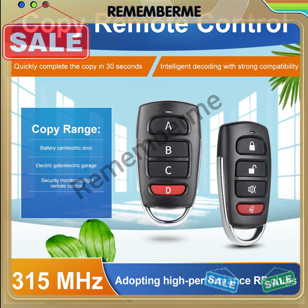 รีโมตคอนโทรล 315MHz 433MHz แบบเปลี่ยน สําหรับประตูอัตโนมัติ [rememberme.th]