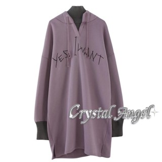 Crystal เสื้อกันหนาว เสื้อแขนยาว เสื้อฮู้ด fashionable ทันสมัย cozy ง่ายๆ A98J7IG36Z230908