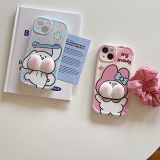 เคสโทรศัพท์มือถือ กันหล่น ลายการ์ตูนสุนัข Melody Big Face สําหรับ Apple 11 11promax 12 12pro 12promax 13 14 14pro 13pro 13promax 14promax