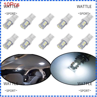 Wattle หลอดไฟ LED สีขาว W5W 2825 158 192 168 194 10 ชิ้น