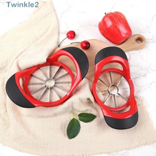 Twinkle เครื่องตัดลูกแพร์ สเตนเลส ด้ามจับตามหลักสรีรศาสตร์ จับง่าย สีแดง สีดํา 8 ชิ้น