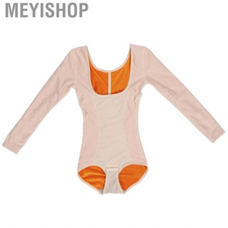 Meyishop Thick Warm Keeping Shapewear Women Breathable Long Sleeved  Shaper DSO