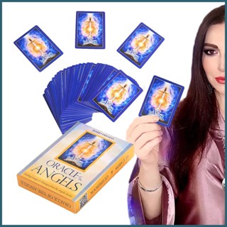 ไพ่ทาโรต์ Oracle Cards Deck 44 ชิ้น แบบพกพา เกมกระดาน Oracle of Angel สําหรับทํานาย คู่มือ และพฤศจิกายน