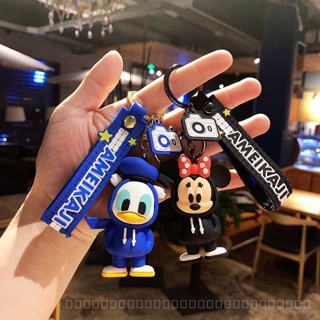 0911YWJJ Cute Doll Minnie Keychain Hanging Piece Pendant Key Chain Bag Little Doll Cartoon Silicone Pendant ISBM