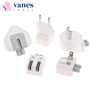 Vanes1 ปลั๊กแปลงชาร์จ USB ปลั๊ก US EU AC สําหรับโน้ตบุ๊ก แล็ปท็อป