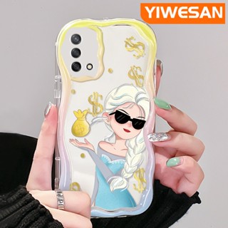 เคสโทรศัพท์มือถือ ซิลิโคนนุ่ม ใส กันกระแทก ลายการ์ตูนเอลซ่าน่ารัก สําหรับ OPPO A74 4G A95 4G F19 F19S Reno 6 Lite