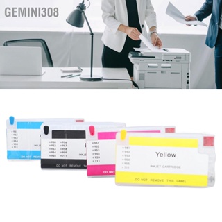 Gemini308 ตลับหมึก 4 สีพร้อมชิปถาวรหมึกรีฟิลกล่องอุปกรณ์เสริมเครื่องพิมพ์ทดแทน