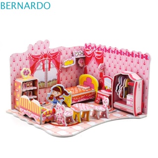 Bernardo โมเดลบ้านปราสาท 3D ขนาดเล็ก ของขวัญ สําหรับเด็ก