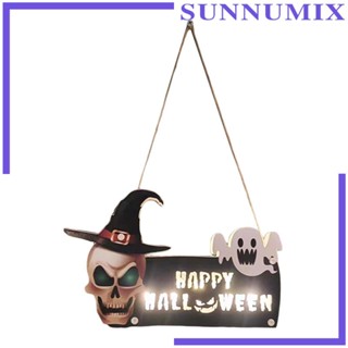 [Sunnimix] ป้ายไม้แขวนประตูฮาโลวีน สําหรับบ้านผีสิง