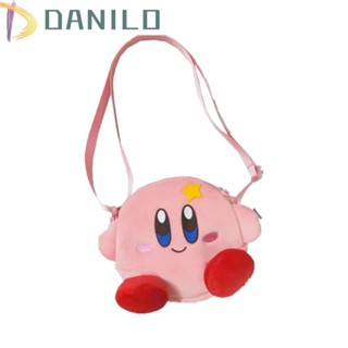 Danilo Kirby กระเป๋าเครื่องสําอาง ลายการ์ตูนอนิเมะ Star Kirby สีชมพูหวาน ขนาด 18 ซม.