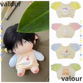 Valour เสื้อฮู้ดดี้ ผ้าฝ้าย ขนาด 10 ซม. 20 ซม. เปลี่ยนสีได้ สําหรับตุ๊กตา