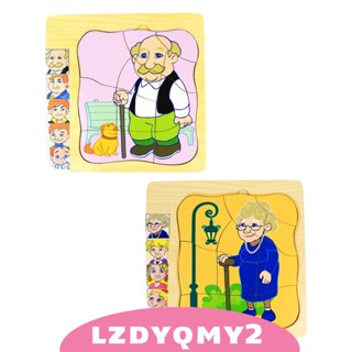 [Lzdyqmy2] จิ๊กซอว์วงจรชีวิตมนุษย์ Montessori ของเล่นเสริมการเรียนรู้ สําหรับเด็กก่อนวัยเรียน