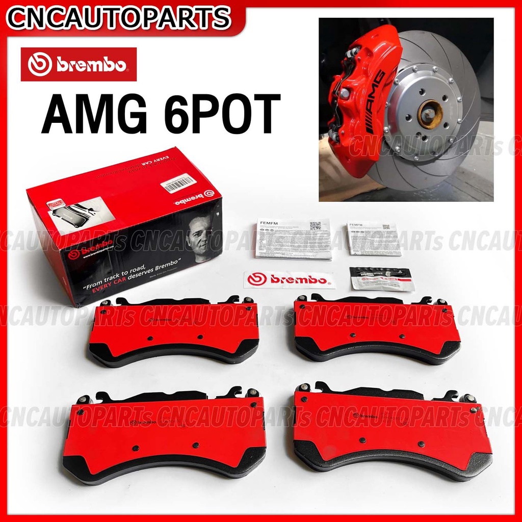 BREMBO ผ้าเบรคหน้า Mercedes Benz AMG 6POTs C63 W204 / AMG 6POT E63 W212 W218 AMG-Class C205 63AMG, G