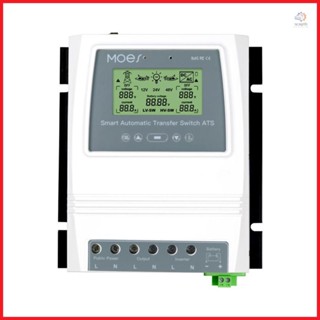 MOES Tuya BT Intelligent Dual Power Controller - 80A 16KW ATS Automatic Transfer Switch - Remote Control Switching Controller for Off-Grid Solar Wind System - Dual Power Control