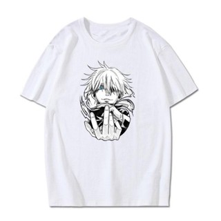 ฤดูร้อนใหม่เสื้อยืดอะนิเมะ Jujutsu Kaisen Gojo Satoru น่ารักพิมพ์แขนสั้น, ต้องมีสำหรับแฟนๆ