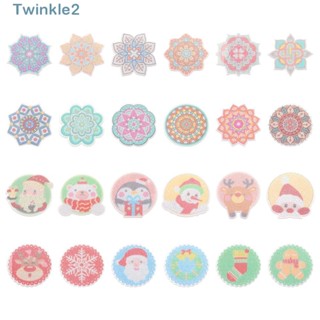 Twinkle ที่รองแก้ว ลายคริสต์มาส สําหรับตกแต่งบ้าน DIY