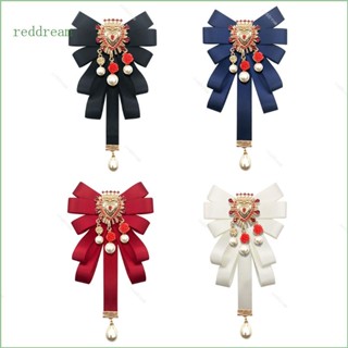 Redd เข็มกลัด ริบบิ้นโบว์ สีแดง เครื่องประดับแฟชั่น สําหรับผู้หญิง