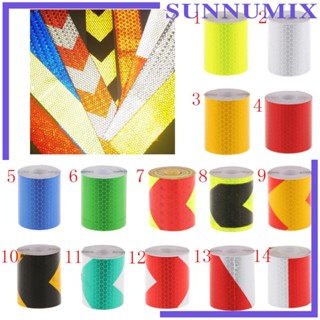 [Sunnimix] เทปสะท้อนแสง 3 เมตร สีแดง และสีขาว สําหรับติดตกแต่งรถยนต์