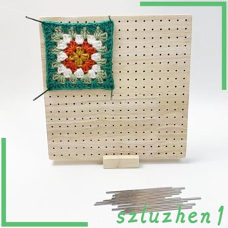 [Szluzhen1] บอร์ดบล็อกไม้ 20 Pin สําหรับถักโครเชต์ DIY